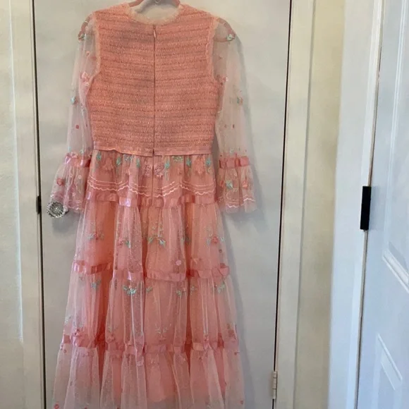 Ivy City Co. Peach Pink Dress Size Small - Picture 2 of 6